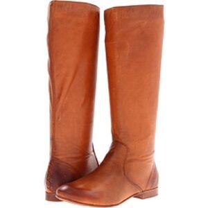 Frye Jillian Classic Tan Leather Knee-High Boots